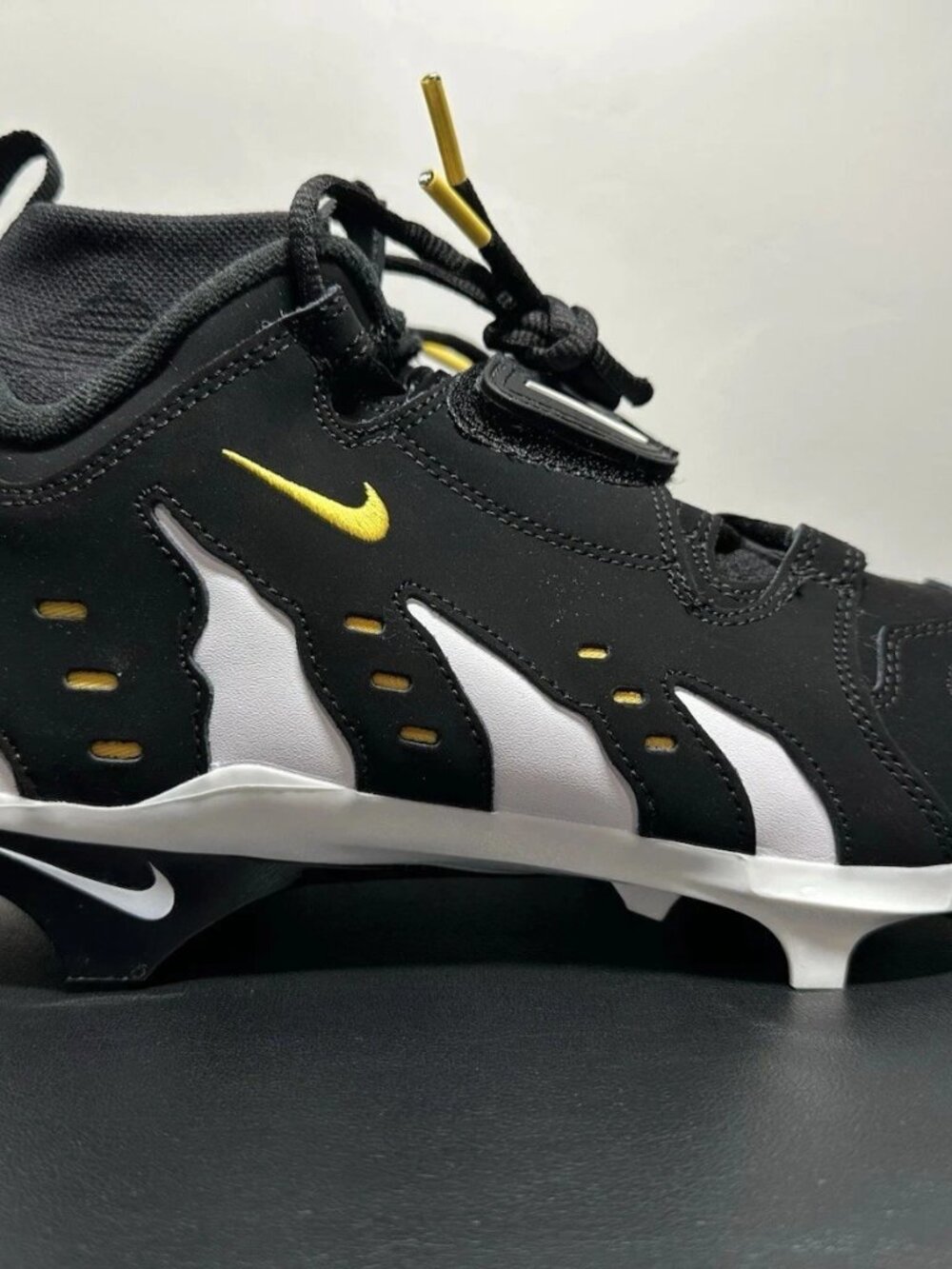 Nike Alpha DT Max 96 Deion Sanders Black Football Cleats Men Size 15 IM9642-001